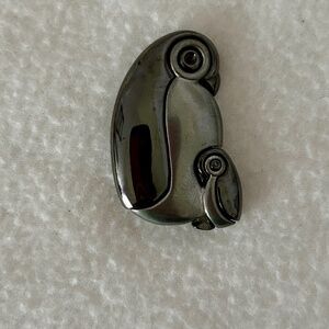 Penguin Brooch, Signed Liz Claiborne, Mom & Baby, Vintage